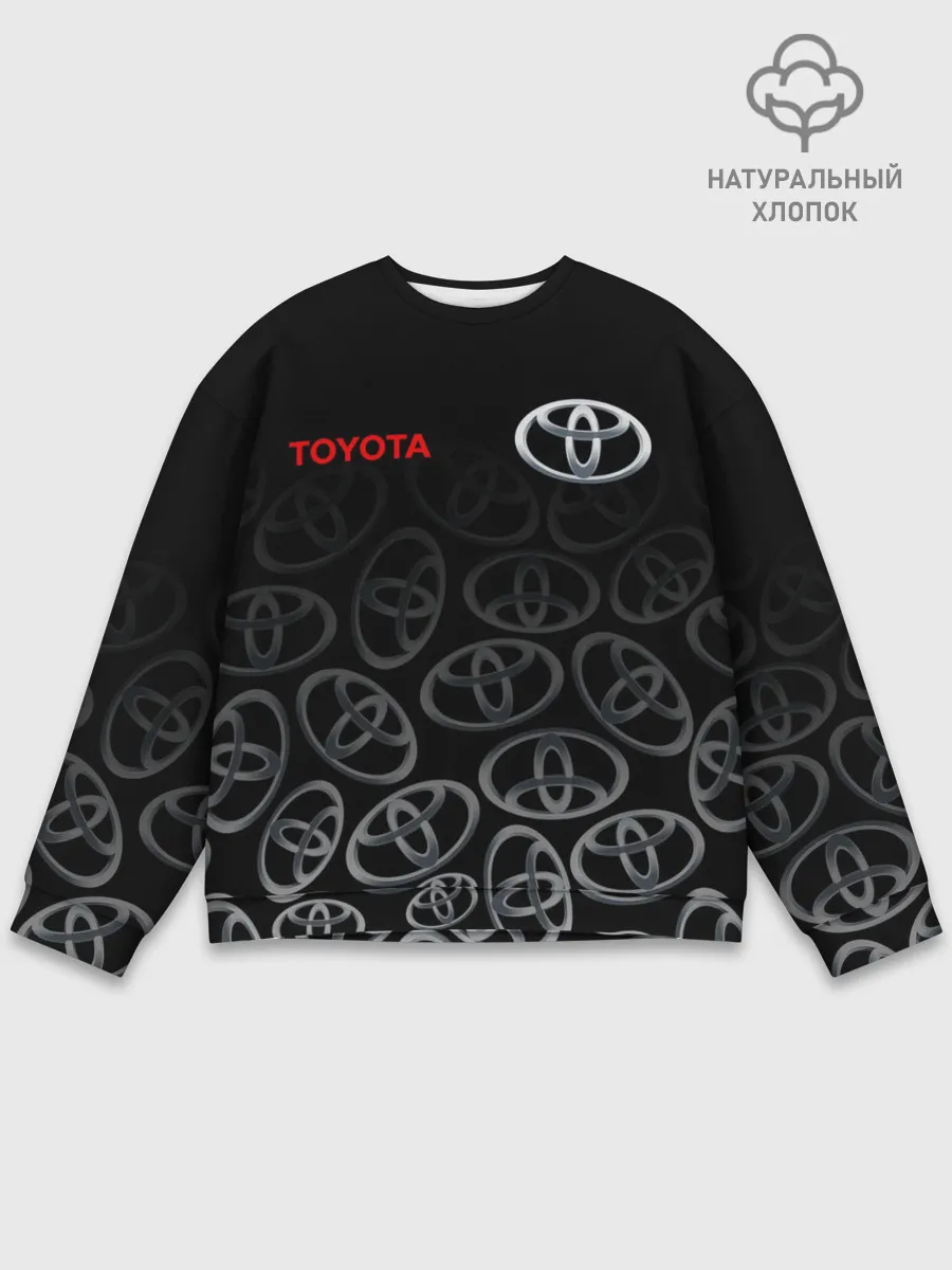 Мужской свитшот базовый / TOYOTA SPORT / LOGOBOMBING