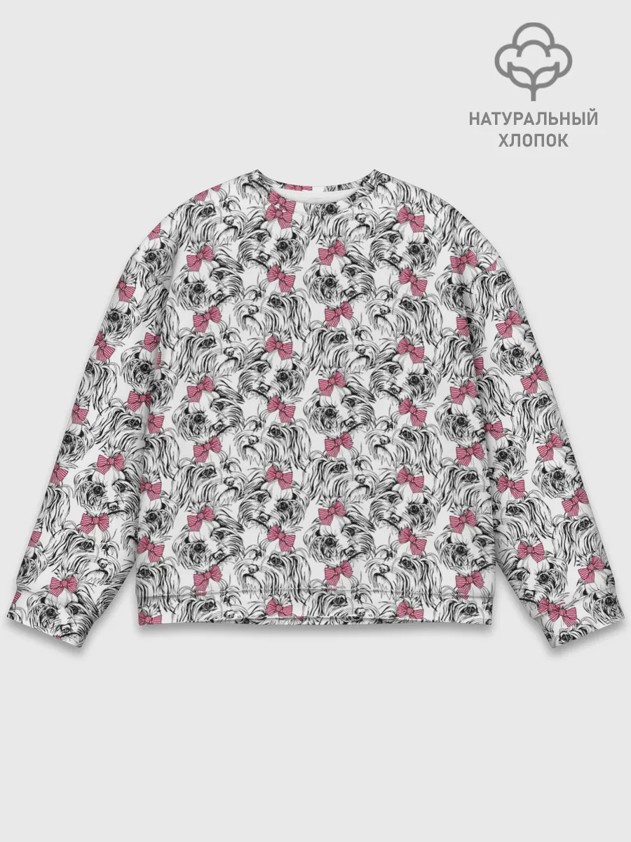 Мужской свитшот базовый / Мальтийская Болонка