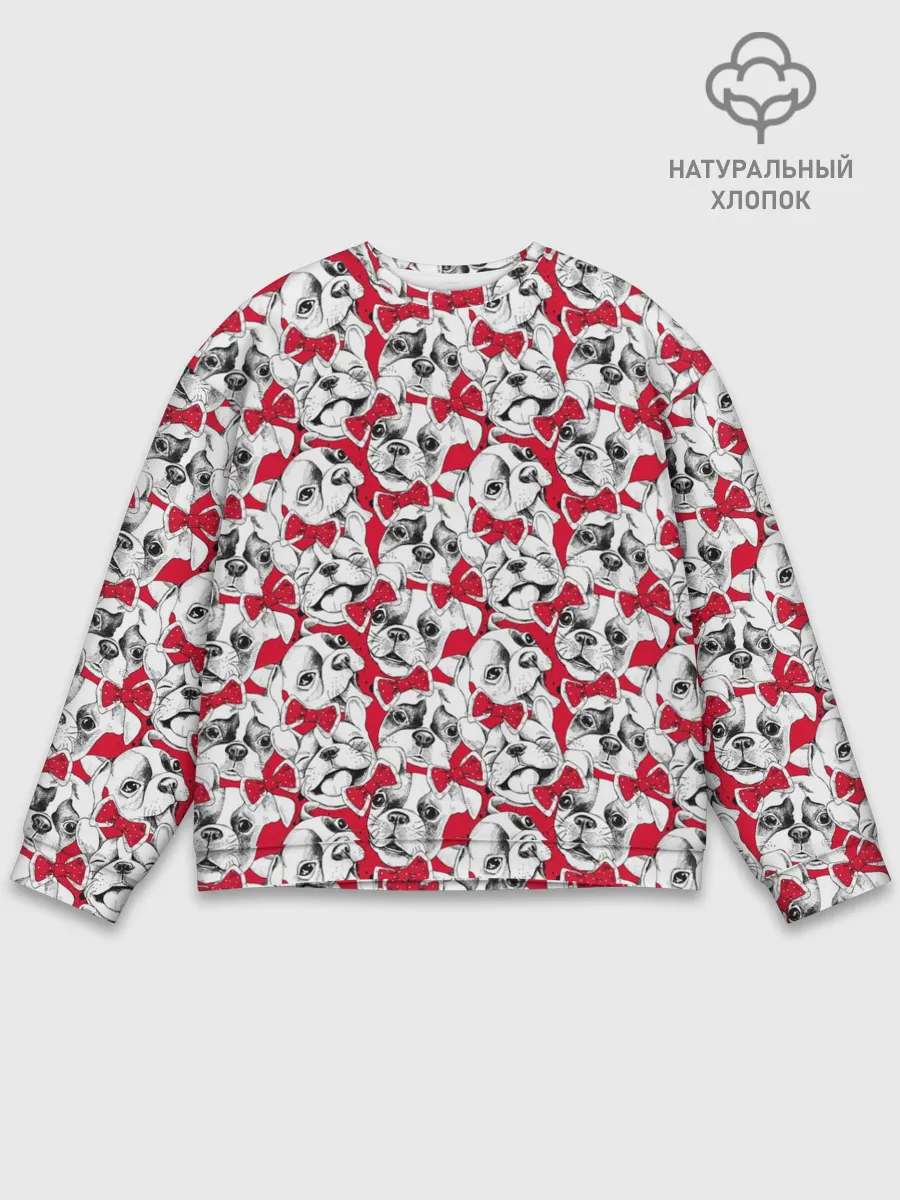 Мужской свитшот базовый / Французский Бульдог