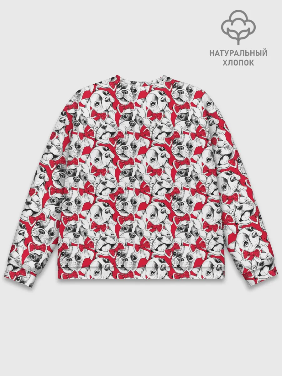 Мужской свитшот базовый / Французский Бульдог