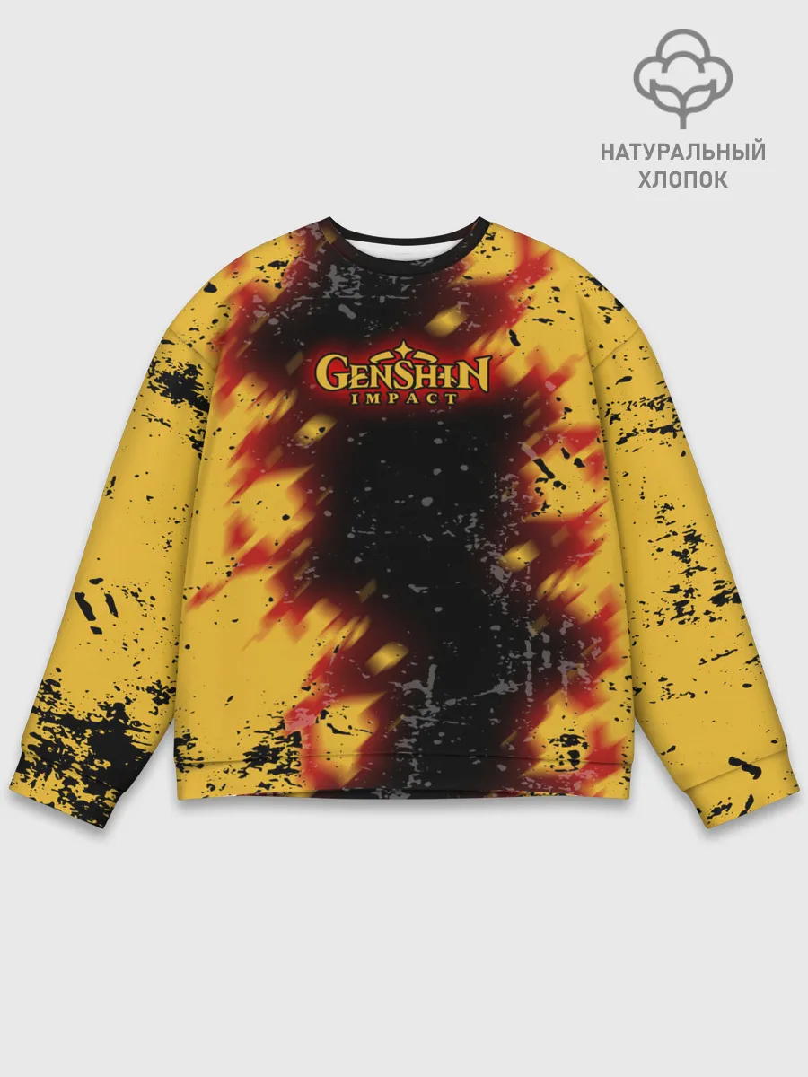 Мужской свитшот базовый / Genshin Impact: Аниме.