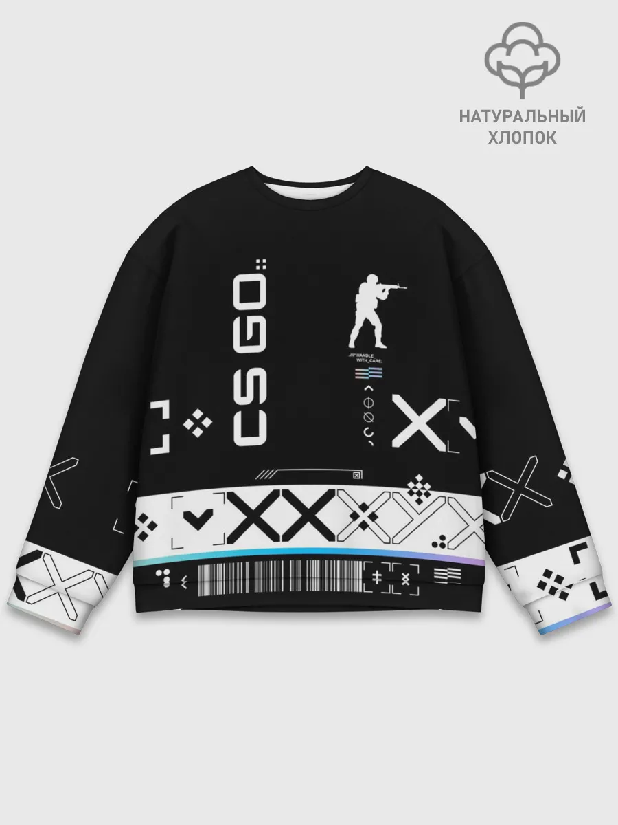 Мужской свитшот базовый / Поток информации | СS:GO