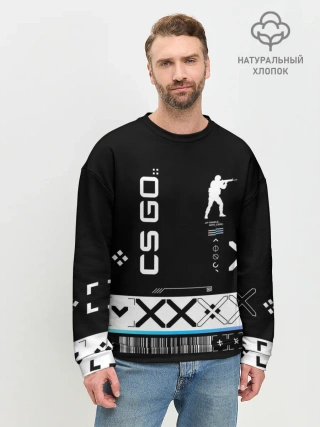 Мужской свитшот базовый / Поток информации | СS:GO