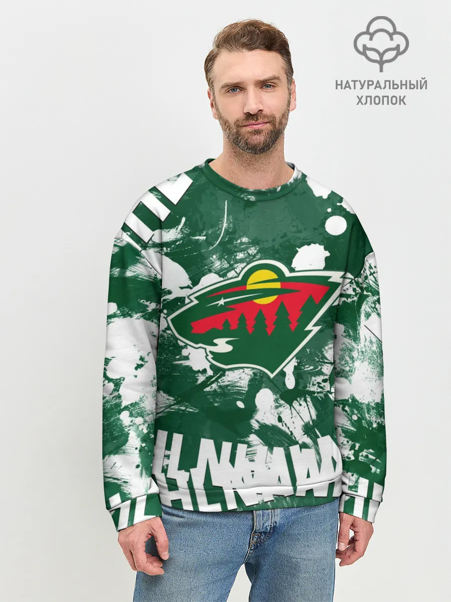 Мужской свитшот базовый / Minnesota Wild, Миннесота Уайлд