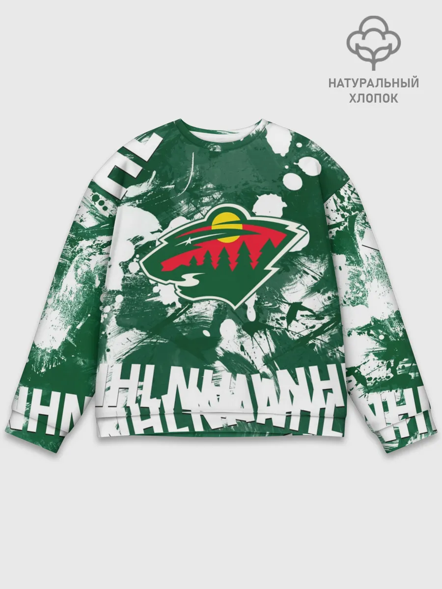 Мужской свитшот базовый / Minnesota Wild, Миннесота Уайлд