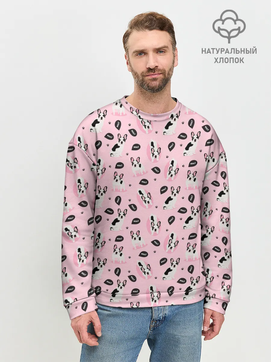 Мужской свитшот базовый / Бульдог Французский