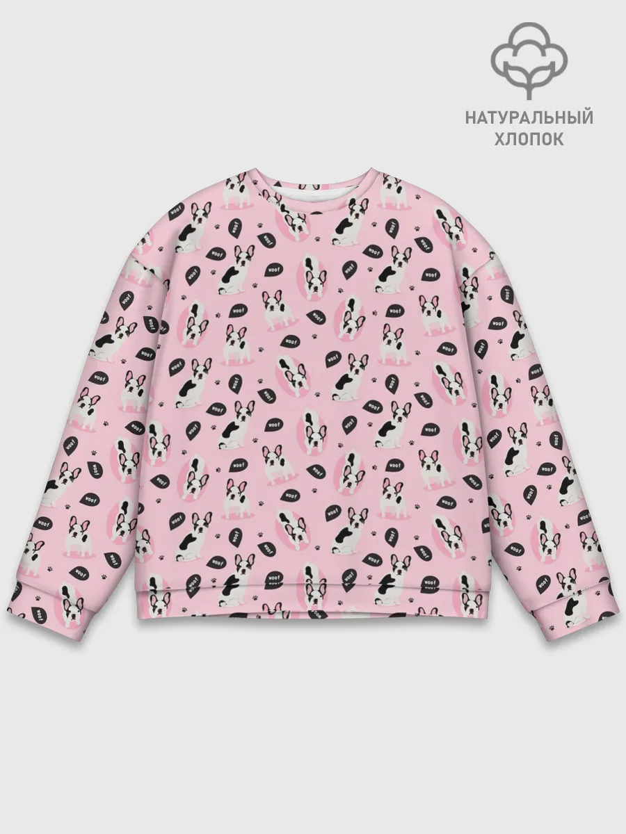 Мужской свитшот базовый / Бульдог Французский