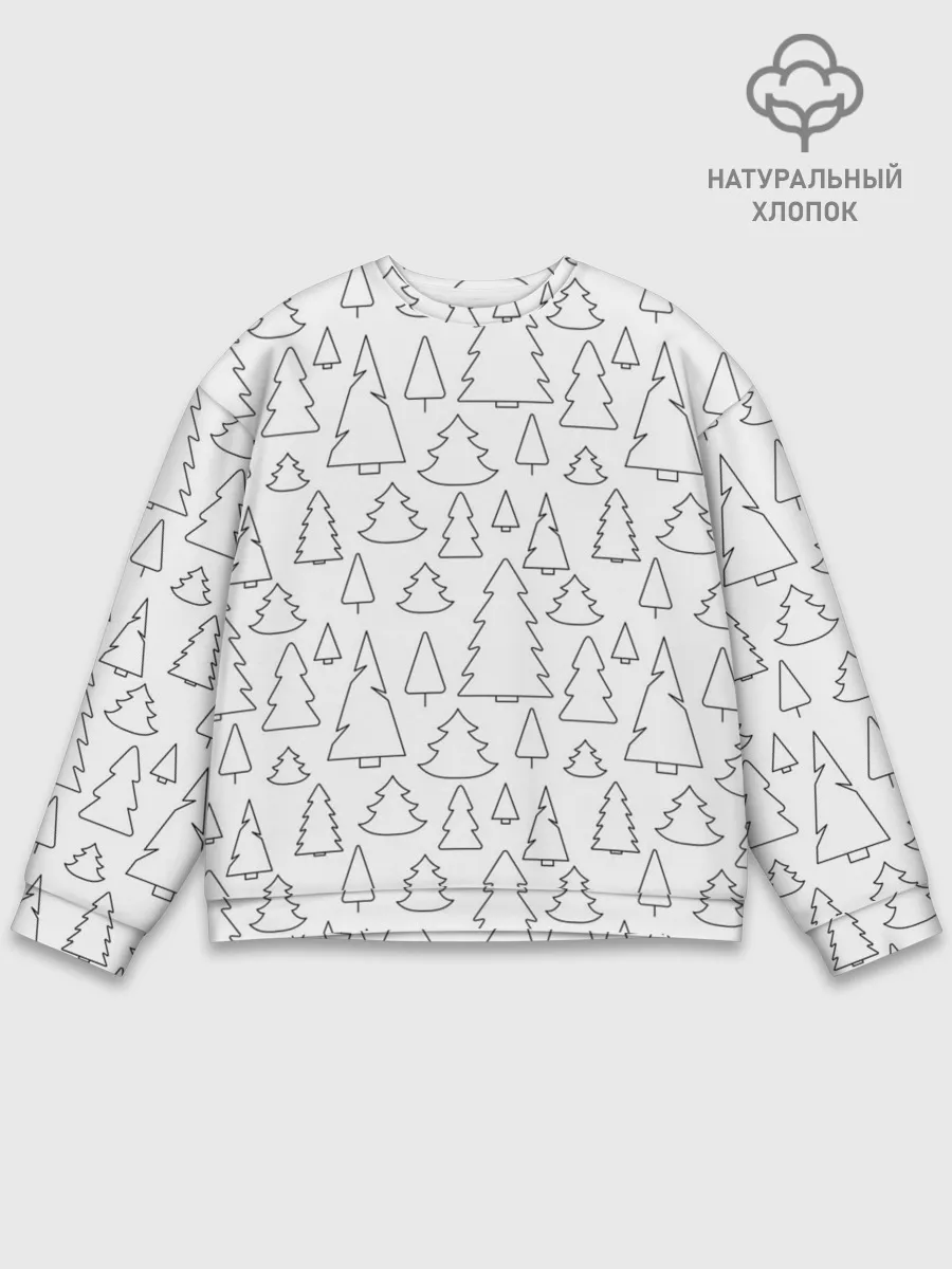 Мужской свитшот базовый / Простые елочки