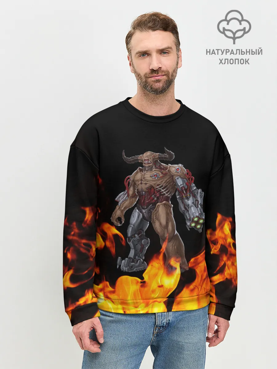 Мужской свитшот базовый / CYBER DEMON | КИБЕР ДЕМОН