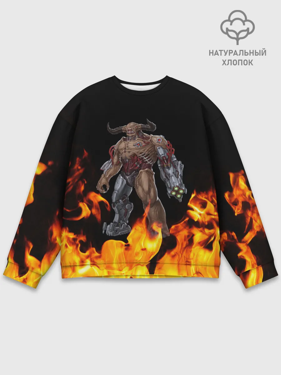 Мужской свитшот базовый / CYBER DEMON | КИБЕР ДЕМОН