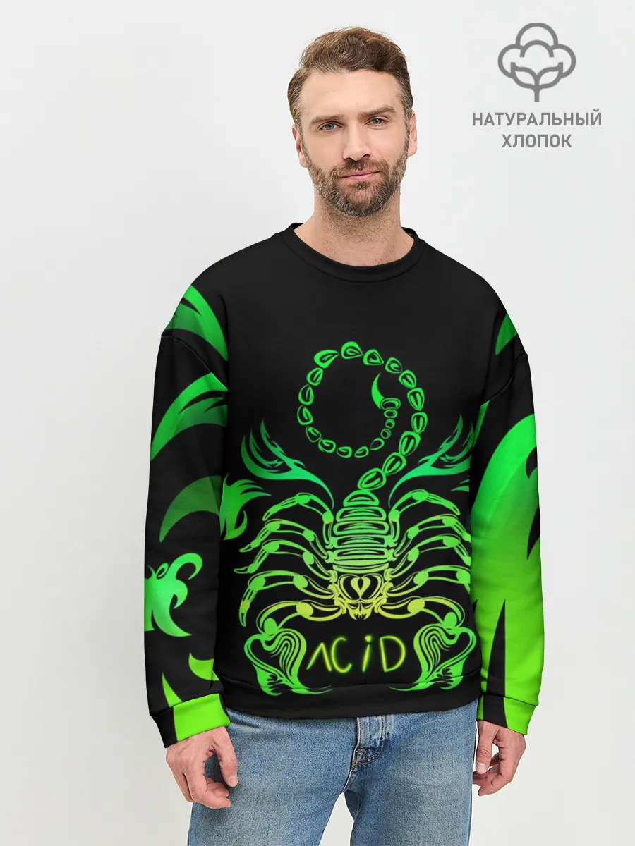 Мужской свитшот базовый / Acid scorpion