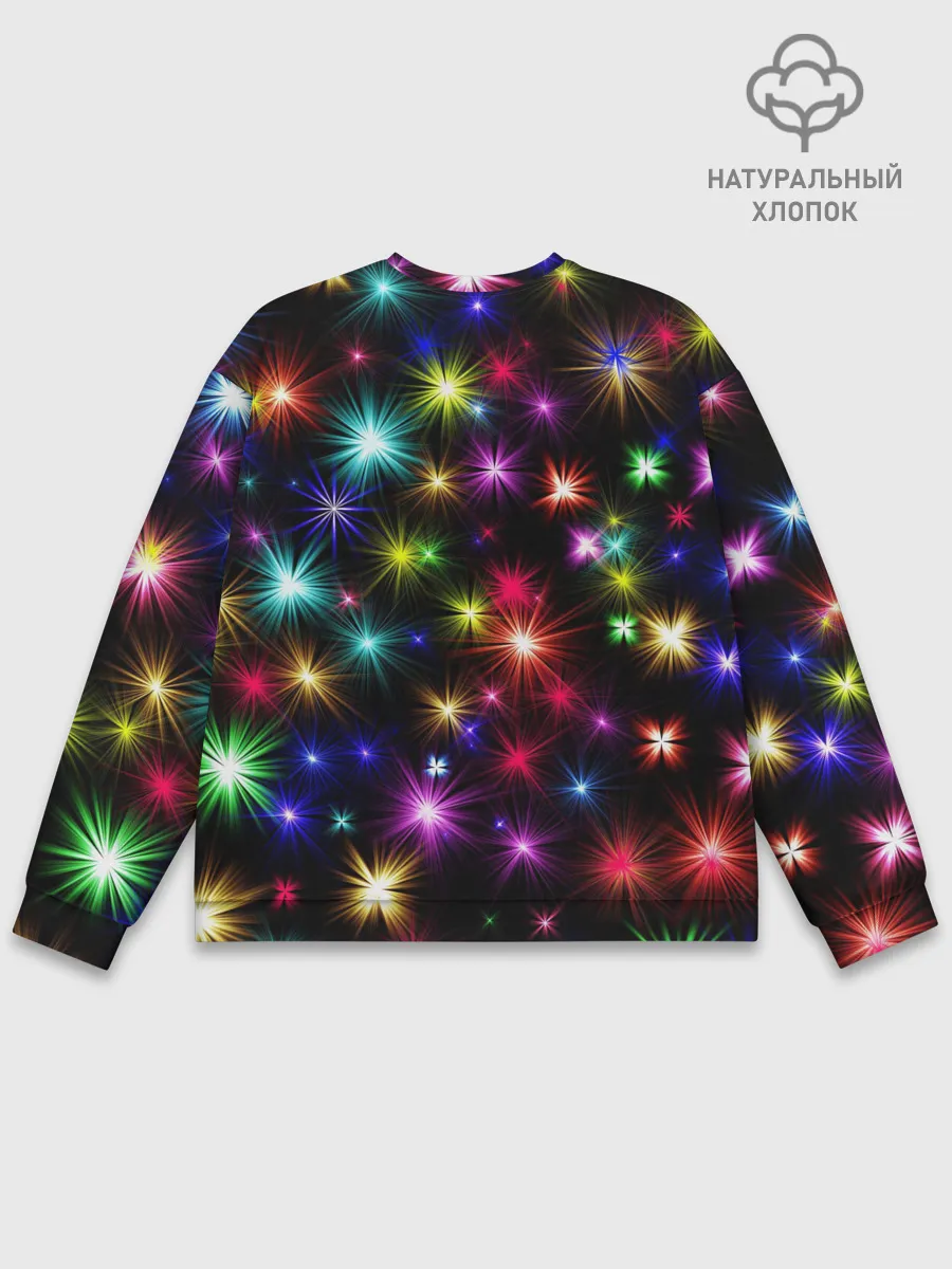 Мужской свитшот базовый / ПРАЗДНИЧНЫЕ ОГОНЬКИ