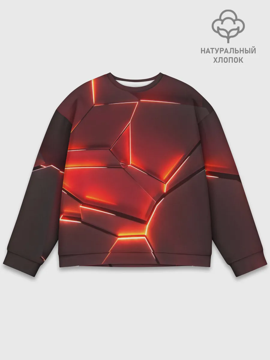 Мужской свитшот базовый / ПЛИТЫ НА НЕОНЕ