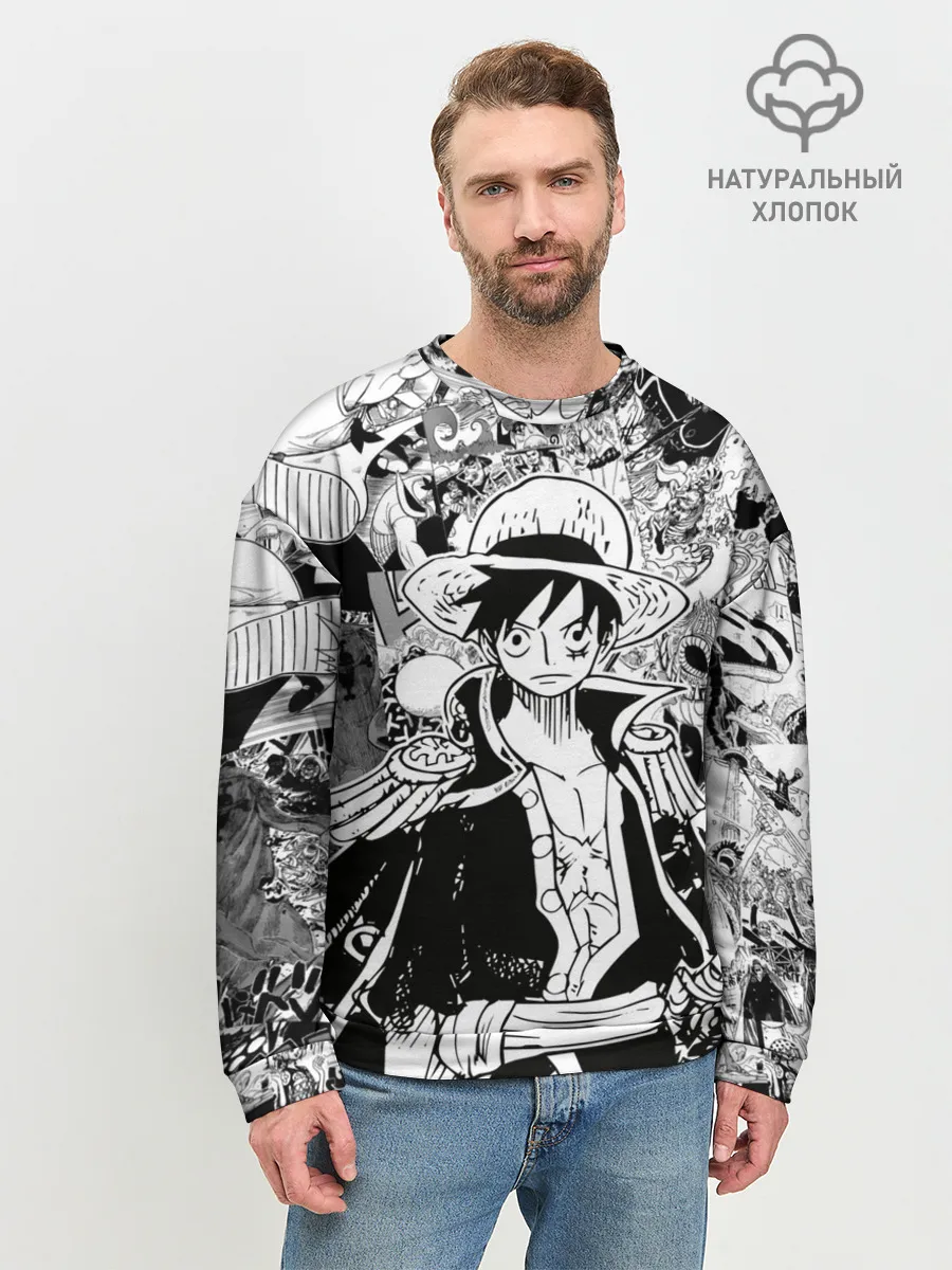 Мужской свитшот базовый / Ван Пис, One Piece, манга