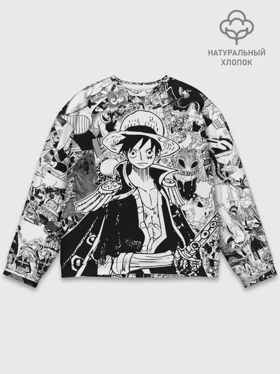 Мужской свитшот базовый / Ван Пис, One Piece, манга