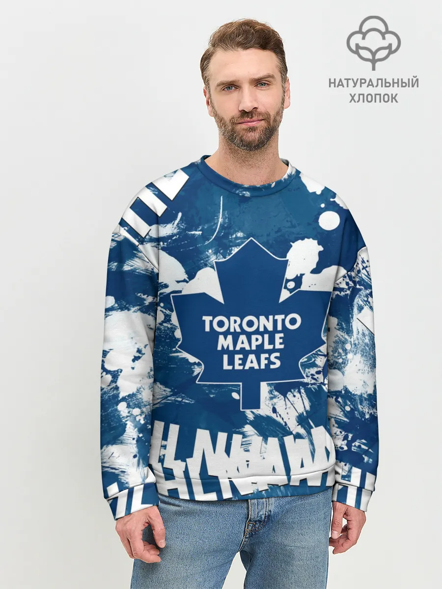 Мужской свитшот базовый / Торонто Мейпл Лифс, Toronto Maple Leafs