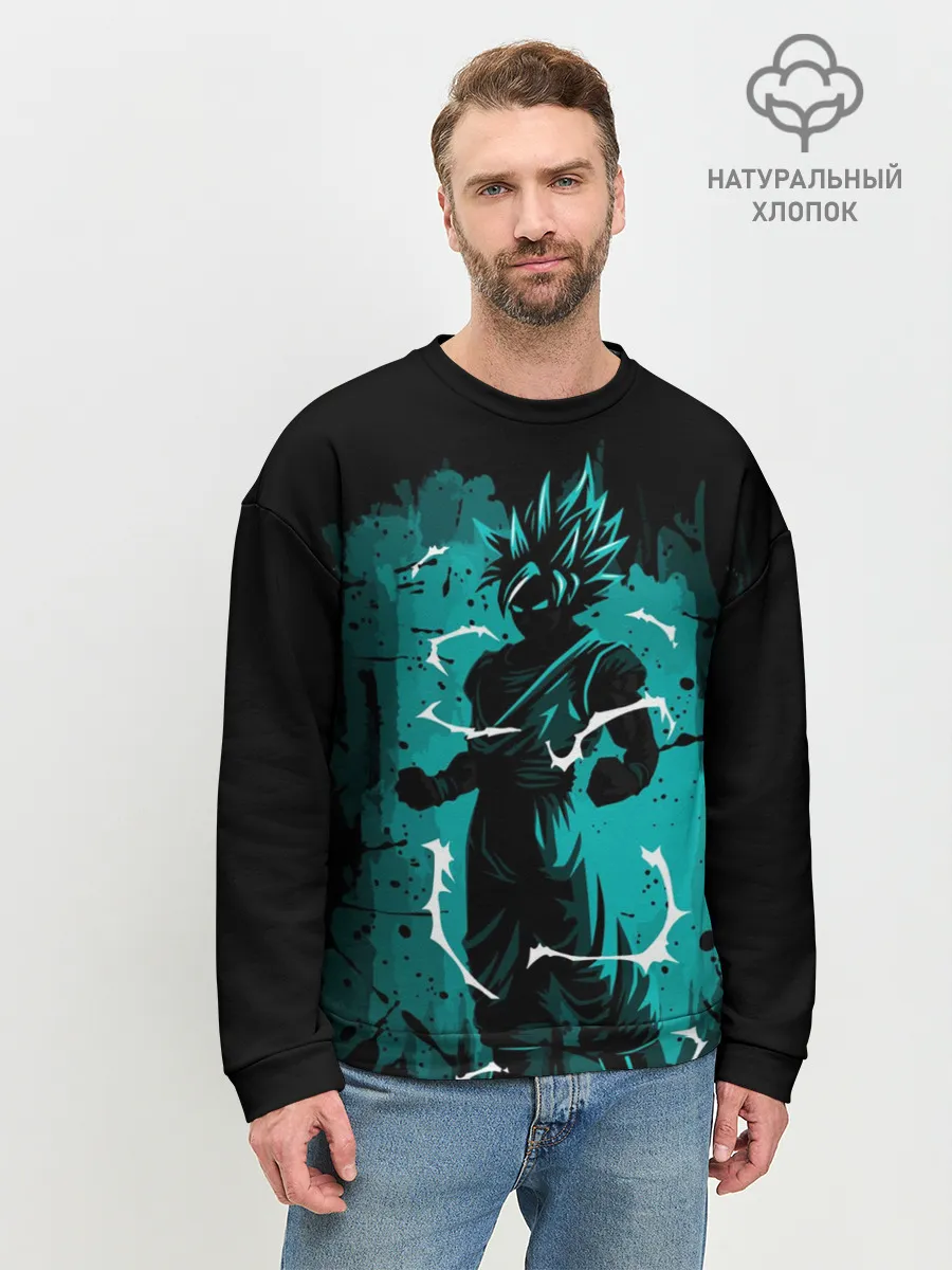 Мужской свитшот базовый / Ultra Goku, Гоку