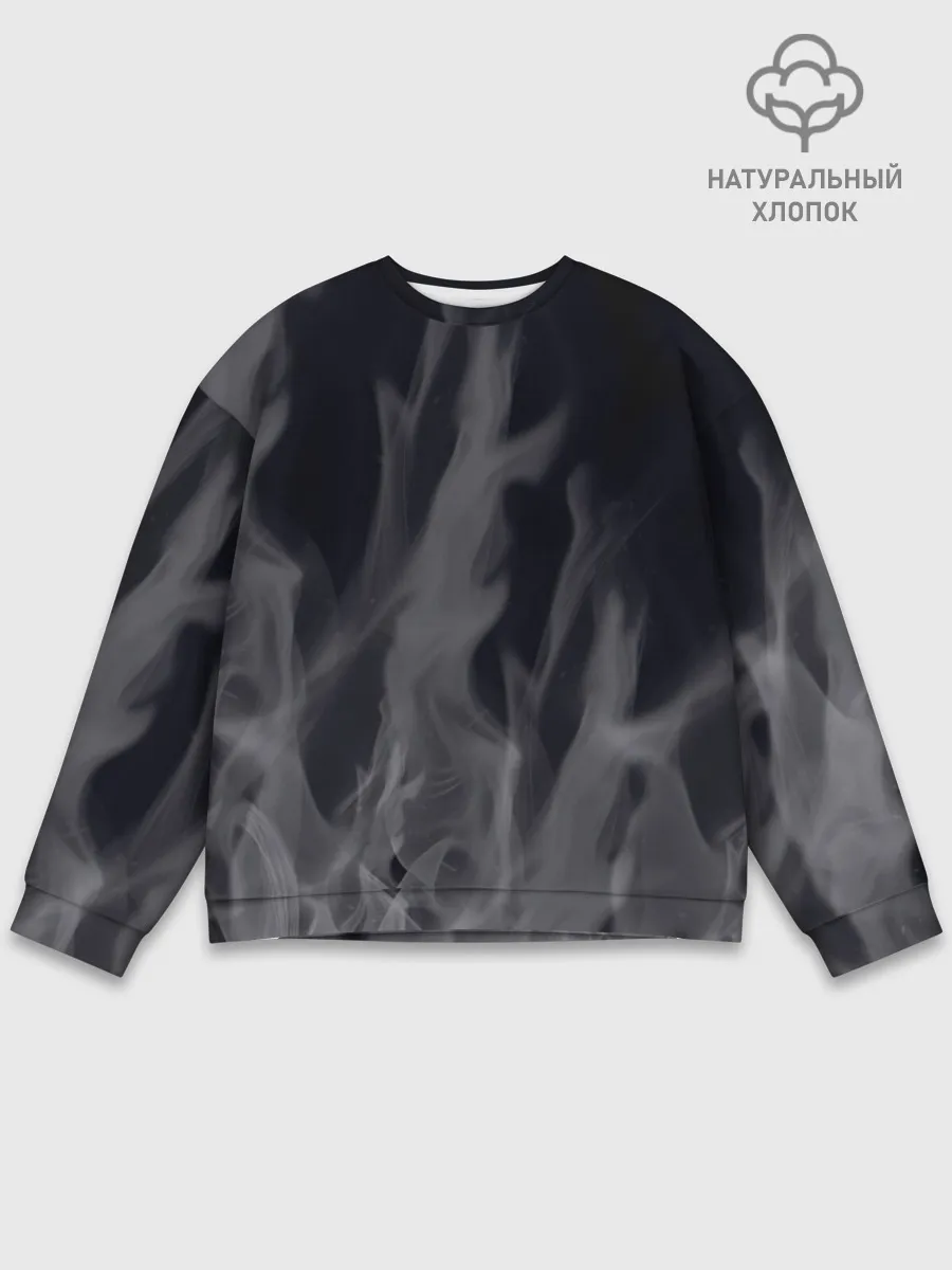 Мужской свитшот базовый / Белое пламя