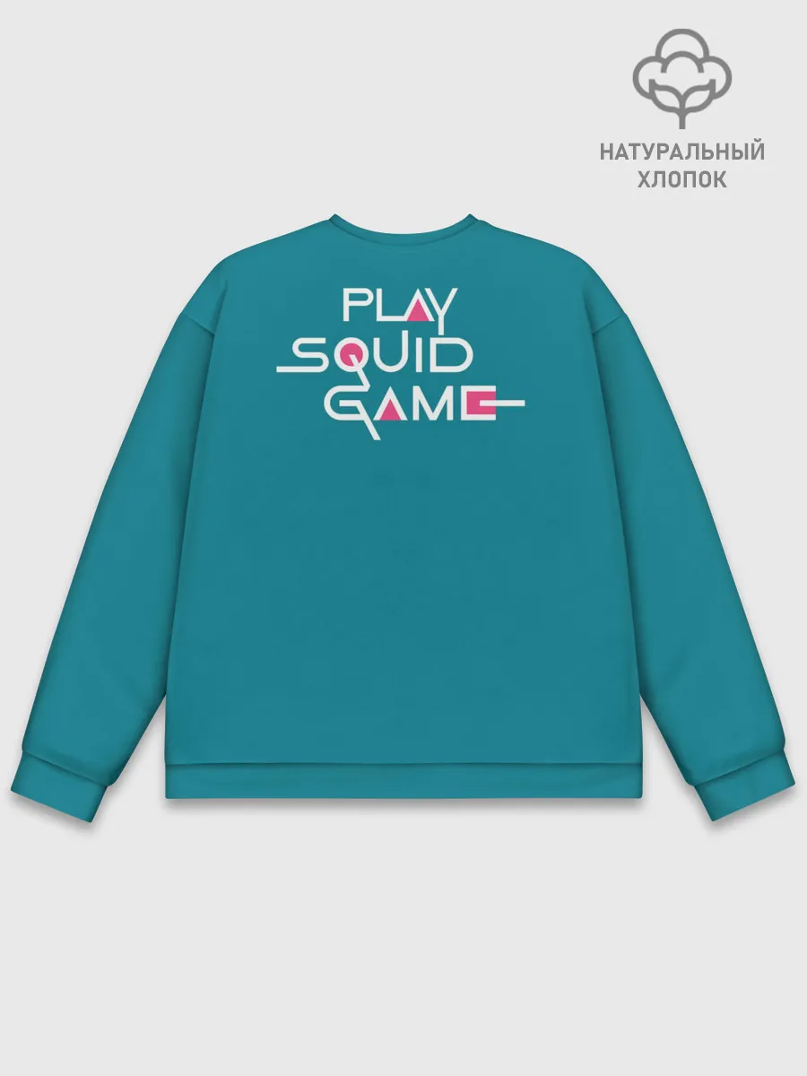 Мужской свитшот базовый / Keep calm and play squid game