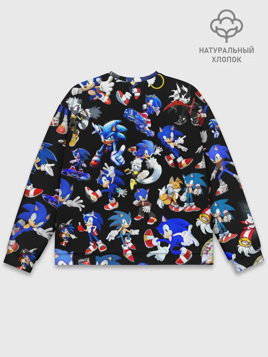 Мужской свитшот базовый / SONIC PATTERN HERO | СОННИК