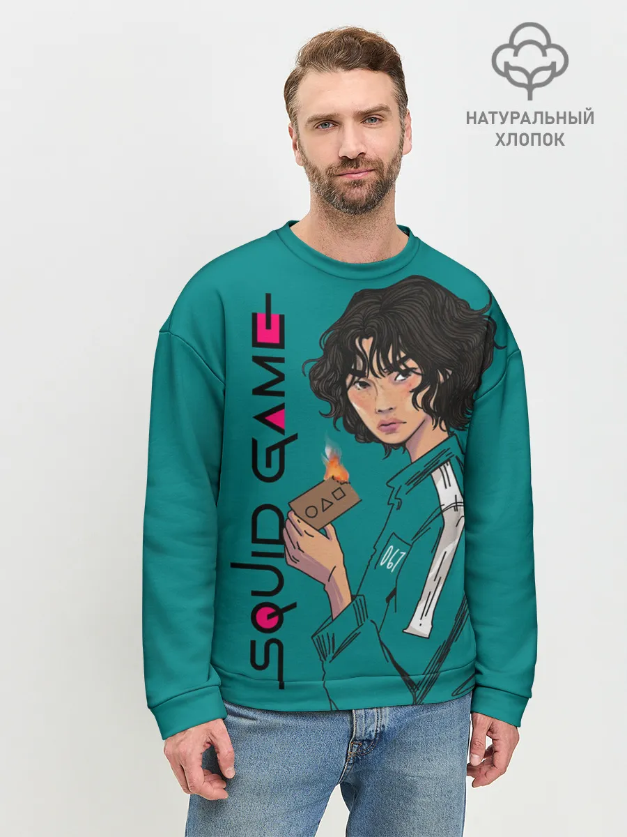 Мужской свитшот базовый / Кан Сэ Бёк сжигает визитку