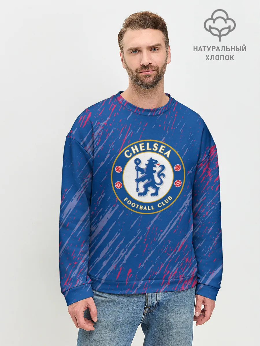 Мужской свитшот базовый / Chelsea: Logo.
