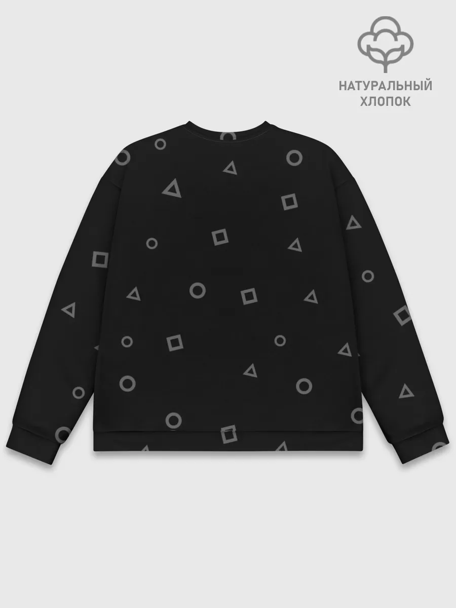 Мужской свитшот базовый / Squid game: guard with M-16