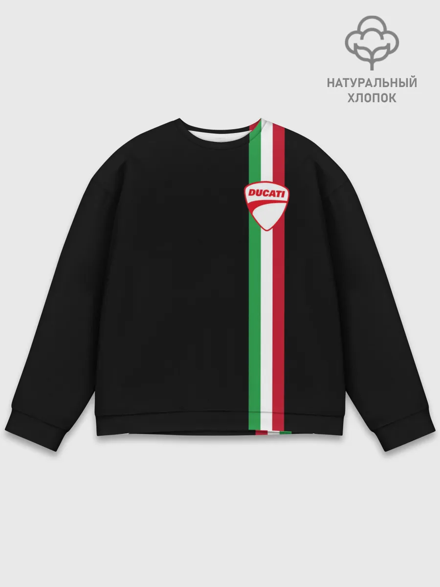 Мужской свитшот базовый / DUCATI MOTOCYCLE ITALY LINE