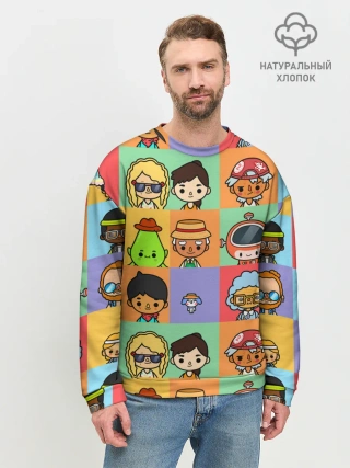 Мужской свитшот базовый / TOCA BOCA WORLD HERO