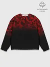 Мужской свитшот базовый / BLACK RED CAMO | RED MILLITARY