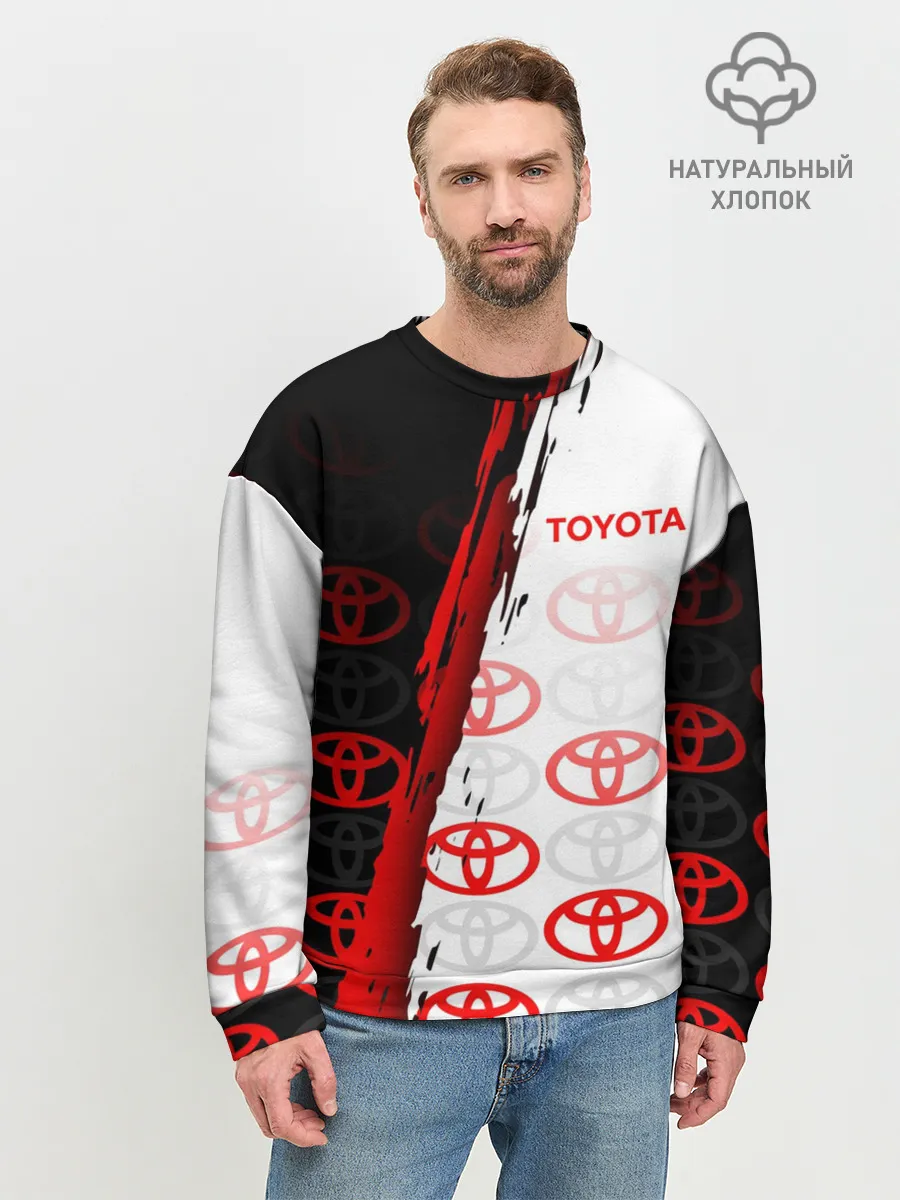 Мужской свитшот базовый / TOYOTA SPORT / GRUNGE / ГРАНЖ