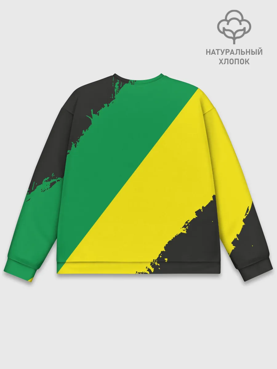 Мужской свитшот базовый / JDM GREEN YELLOW LOGO