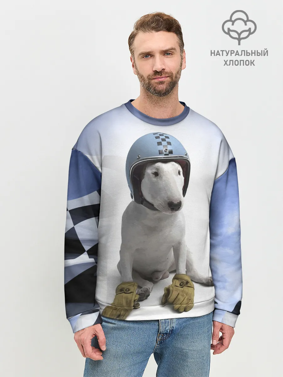 Мужской свитшот базовый / Bully - легендарный гонщик