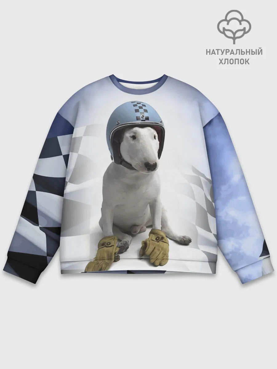 Мужской свитшот базовый / Bully - легендарный гонщик