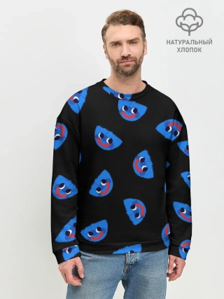 Мужской свитшот базовый / Poppy Playtime - Huggy Wuggy