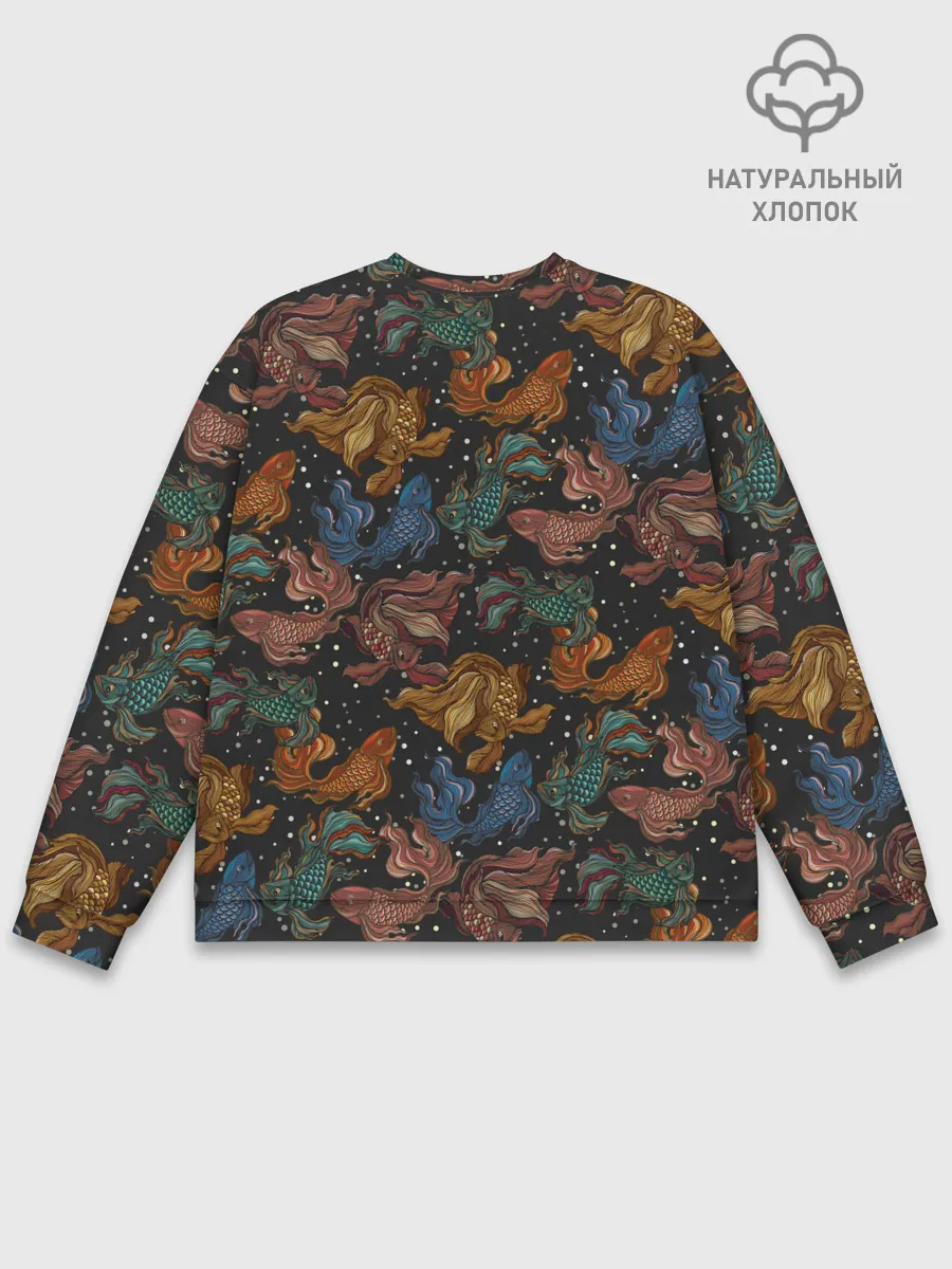 Мужской свитшот базовый / Тайские рыбки