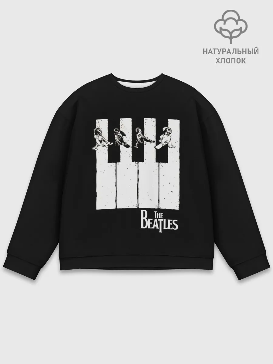 Мужской свитшот базовый / THE BEATLES ЗНАМЕНИТАЯ КАРТИНКА