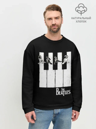 Мужской свитшот базовый / THE BEATLES ЗНАМЕНИТАЯ КАРТИНКА