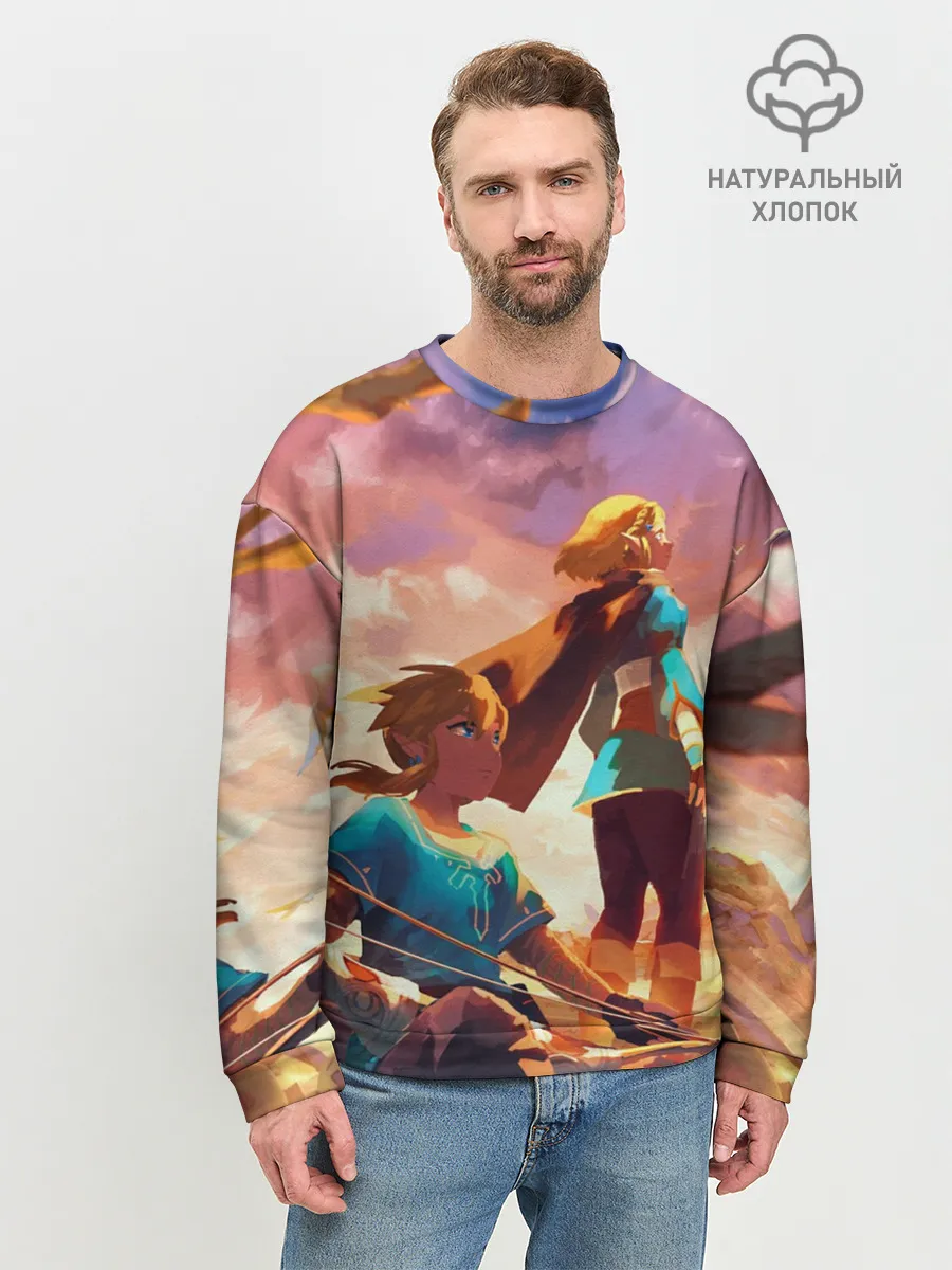 Мужской свитшот базовый / Legend of Zelda | Легенда о Зельде