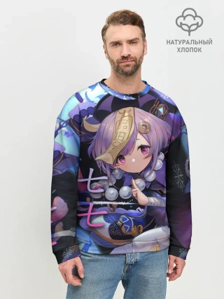 Мужской свитшот базовый / Genshin Impact: Qiqi