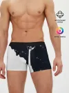 Мужские трусы боксеры / Черно-белый