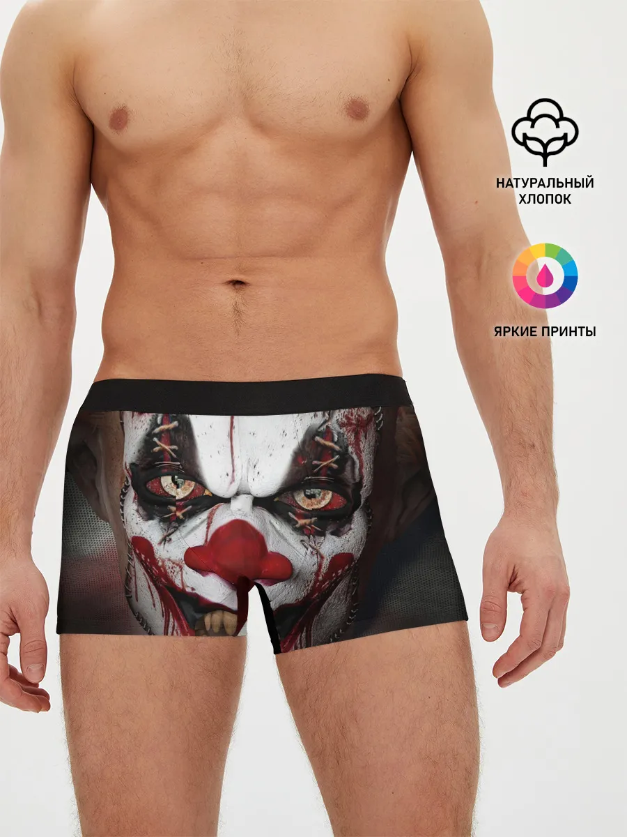 Мужские трусы боксеры / Зомби клоун