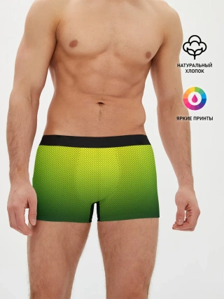 Мужские трусы боксеры / Зелёная текстура