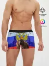 Мужские трусы боксеры / Русский медведь и герб