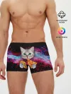 Мужские трусы боксеры / Кот с едой