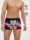 Мужские трусы боксеры / Кот с едой