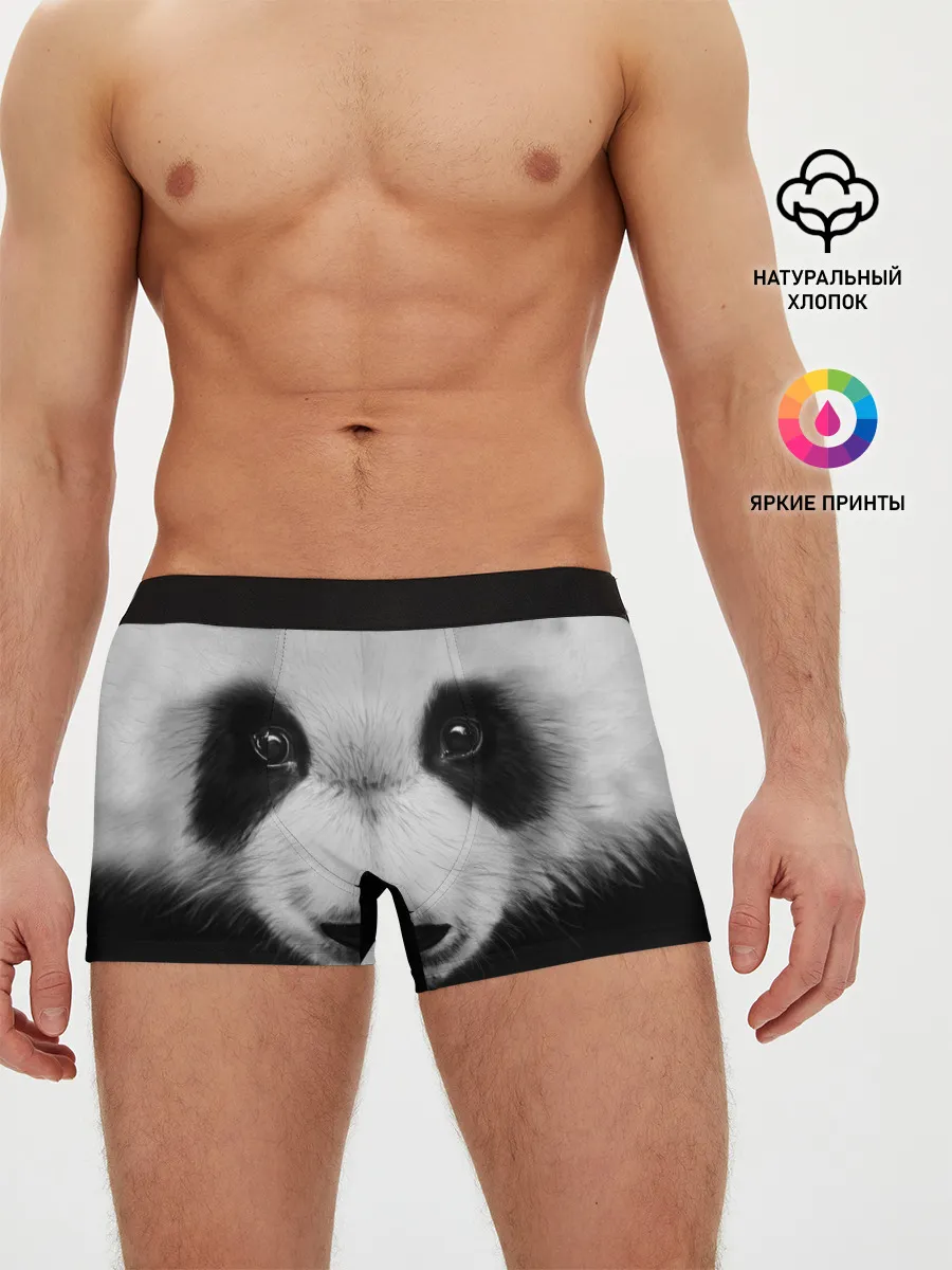 Мужские трусы боксеры / Морда панды