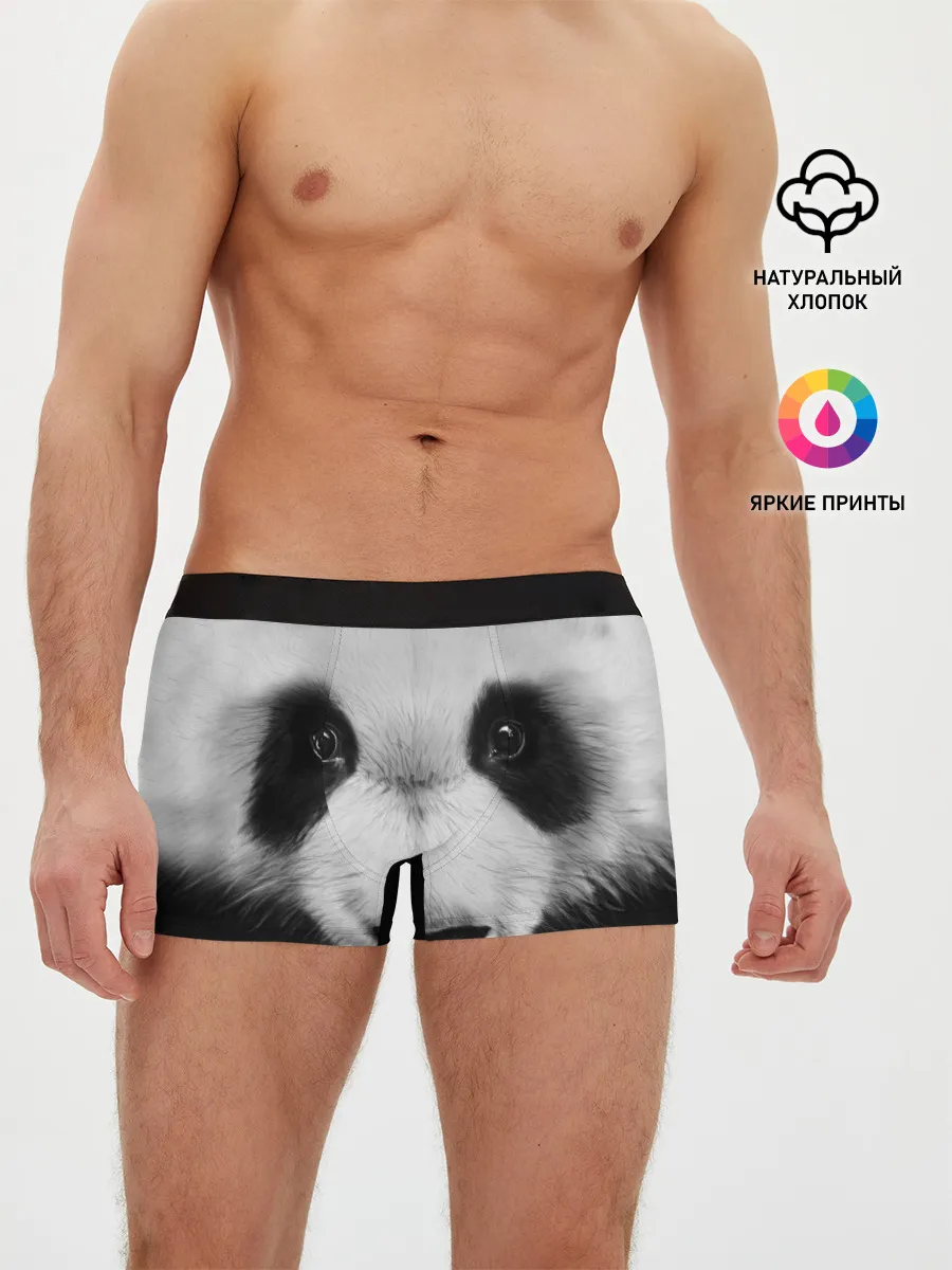 Мужские трусы боксеры / Морда панды