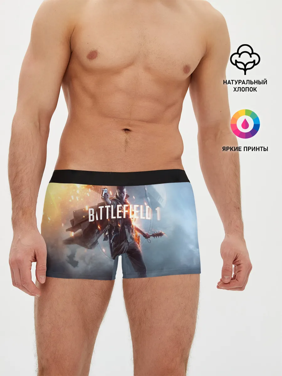 Мужские трусы боксеры / Battlefield 1 | Под дирижаблем