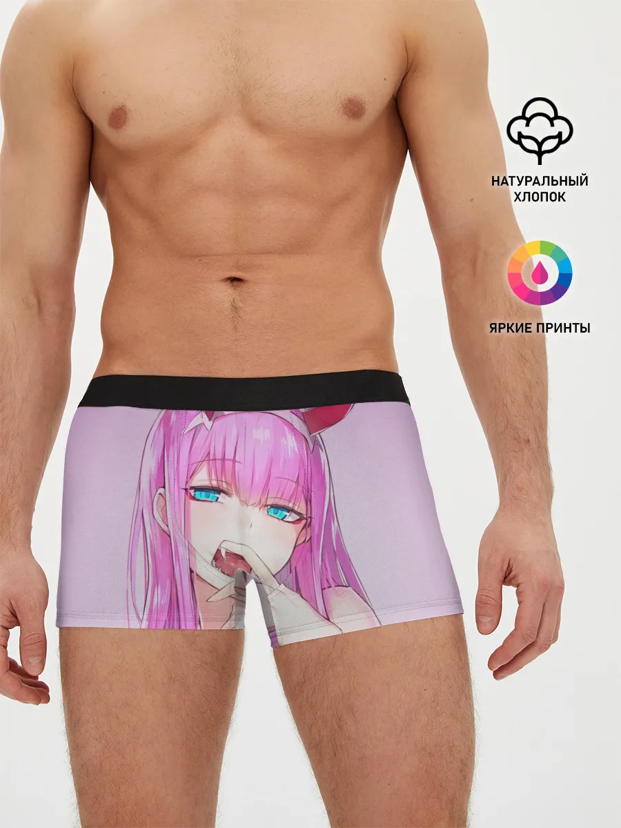 Мужские трусы боксеры / ахегао зеро ту